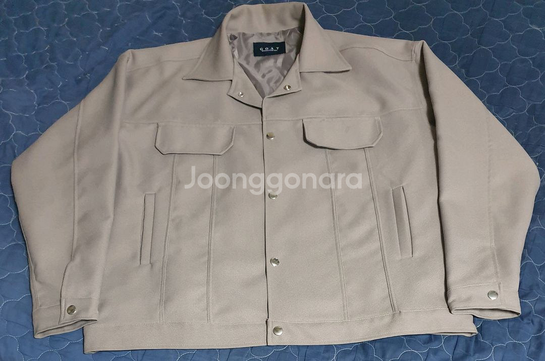 오버핏 블루종 트러커 자켓 애쉬그레이 (XL)--0