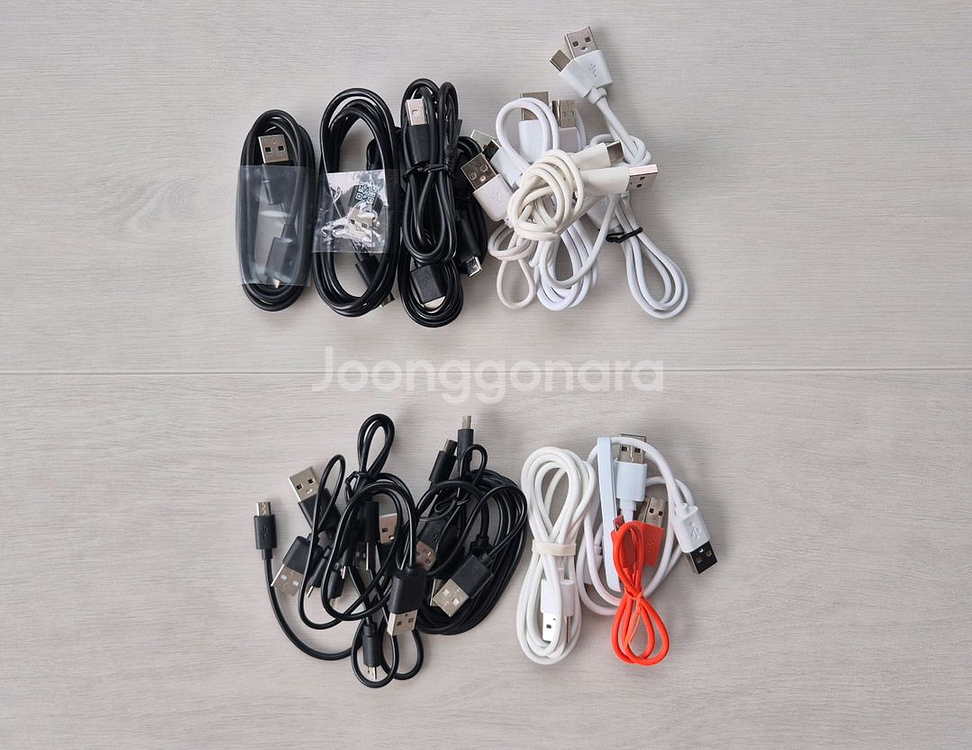 C타입, 마이크로 5핀 USB 충전 케이블(새제품)--0
