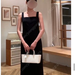 sie 시에 클루 스퀘어 슬리브리스 드레스 블랙s팔아요