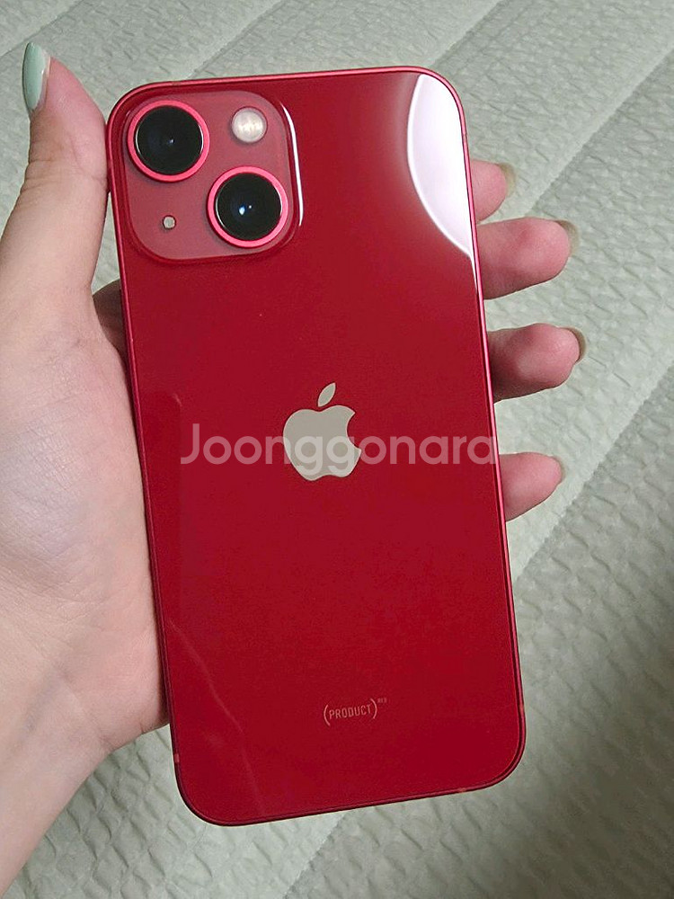 아이폰13미니 프로덕트 레드 순정상태 S급 배터리99 풀박 풀세트--1