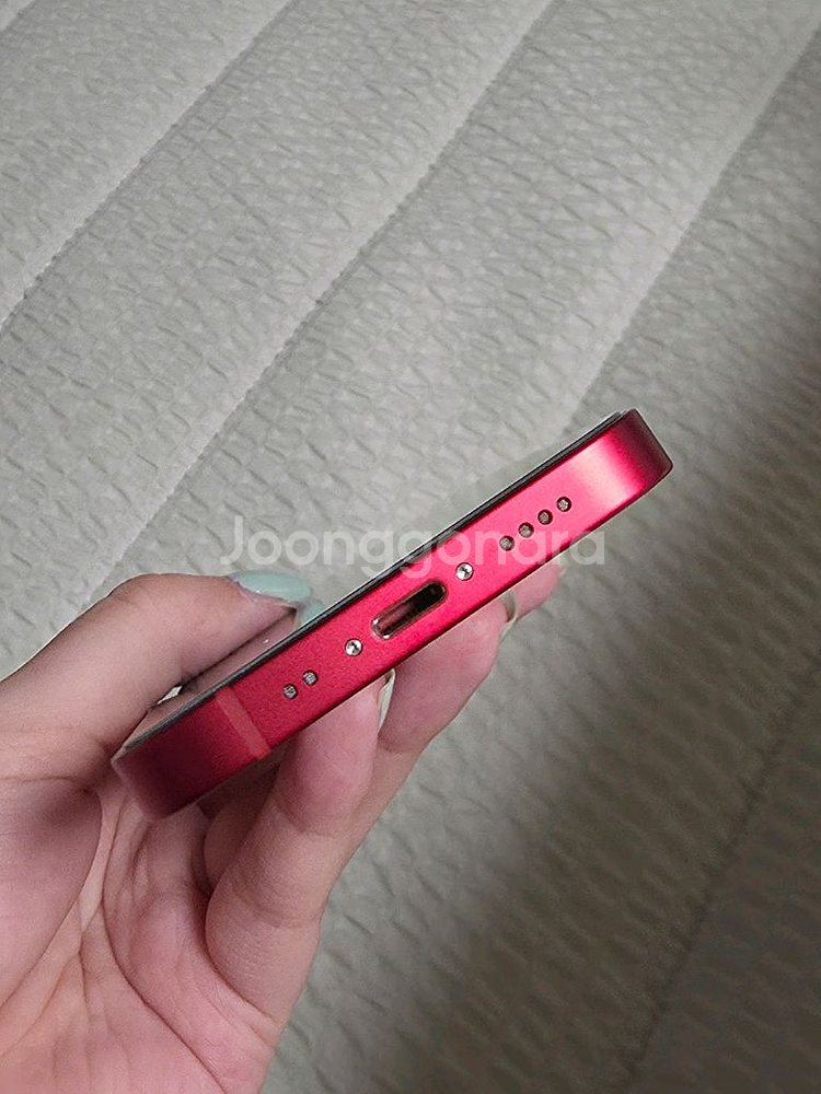 아이폰13미니 프로덕트 레드 순정상태 S급 배터리99 풀박 풀세트--6