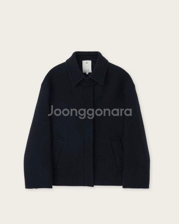 sie 시에 튤리 울 쉐입 코트 23FW--1