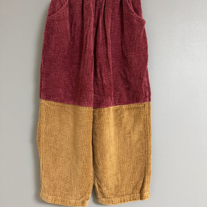 탐베레 투톤 배색 코듀로이 팬츠 8T