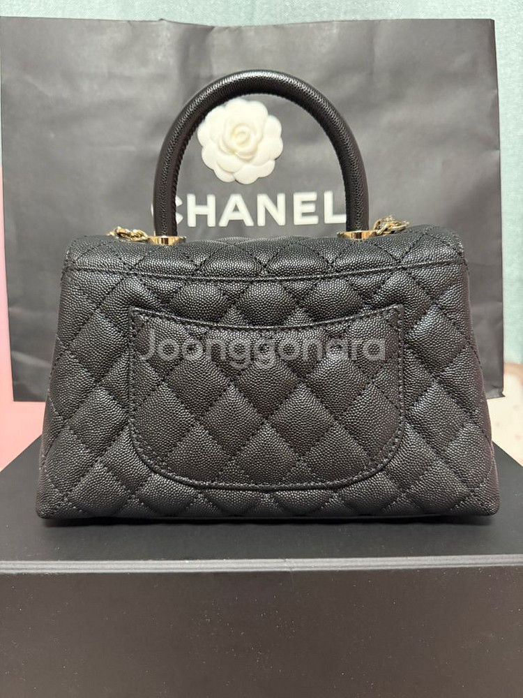 샤넬 코코핸들 구스몰 현미듐 내장칩 풀세트--1