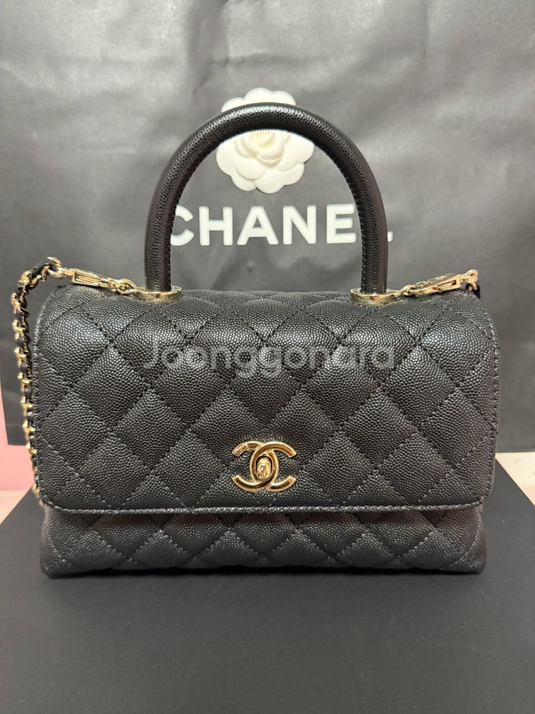 샤넬 코코핸들 구스몰 현미듐 내장칩 풀세트--0