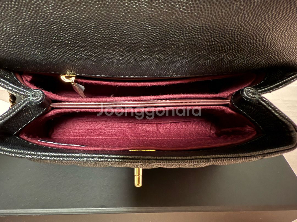 샤넬 코코핸들 구스몰 현미듐 내장칩 풀세트--3