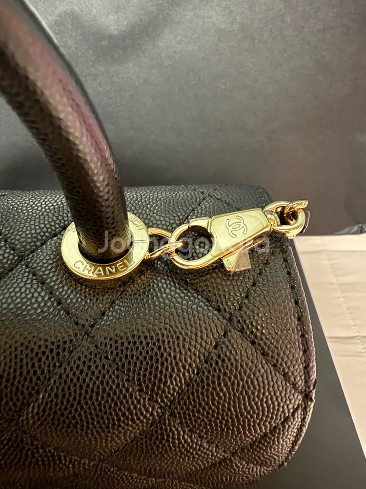 샤넬 코코핸들 구스몰 현미듐 내장칩 풀세트--6