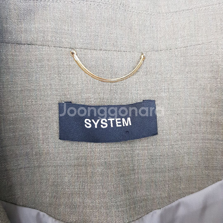 한섬 시스템 2022 울블렌드 크롭 데일러드 자켓--7