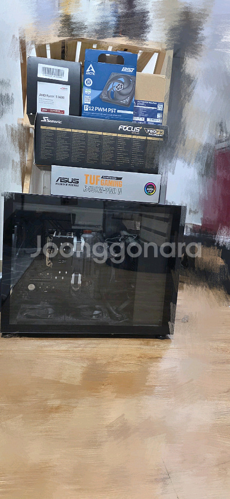 AMD 라이젠 5600 + B450M + 32G 반본체--1
