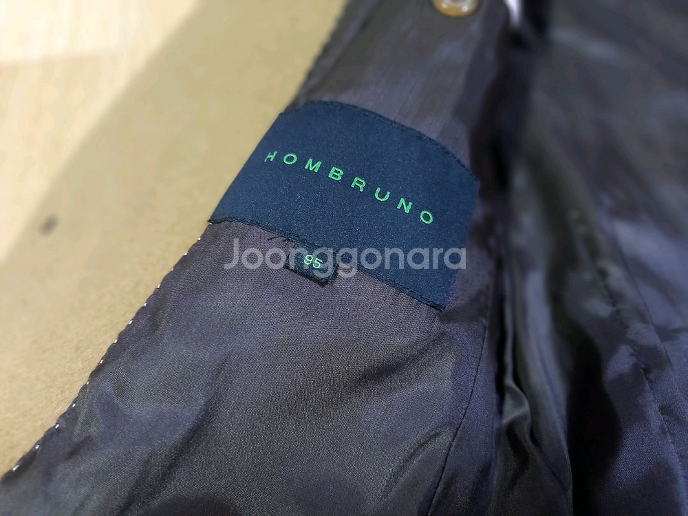 HOMBRUNO 오브루노 캐시미어 카멜코트--3