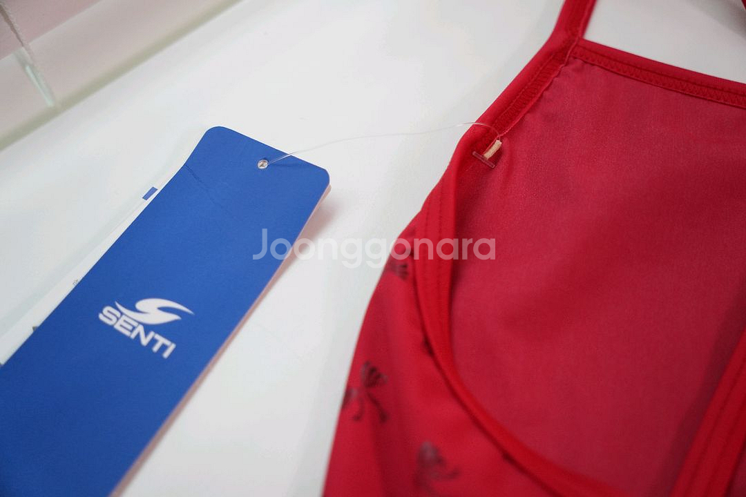 센티 여성 수영복 루루본 레드 세미컷 XL--3