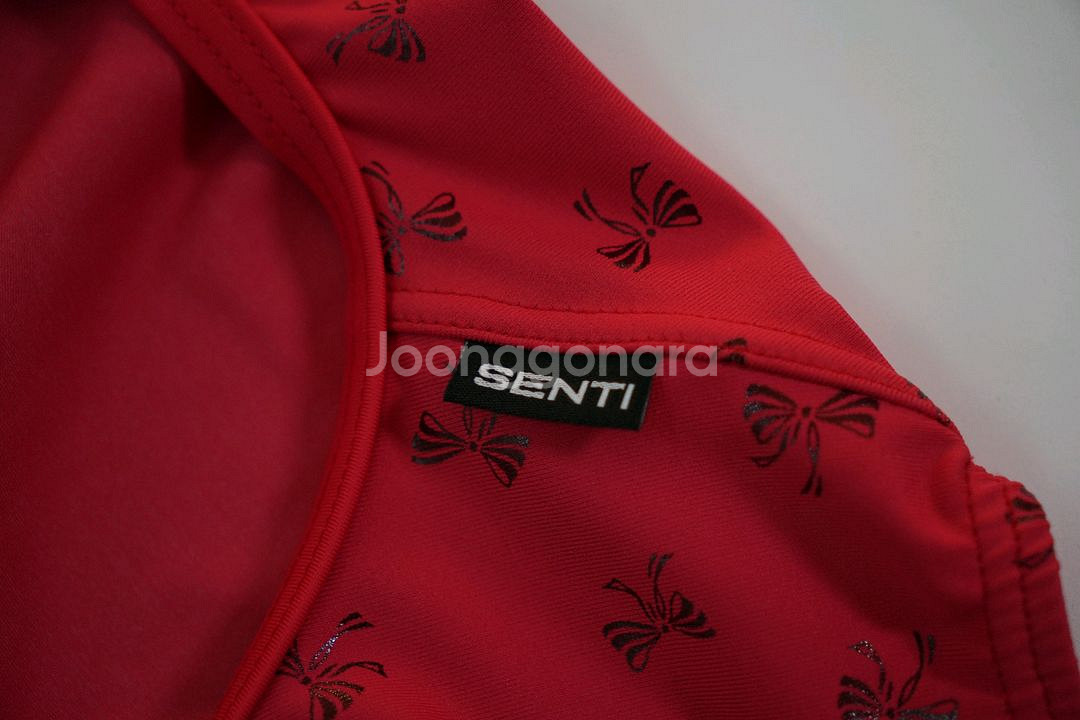 센티 여성 수영복 루루본 레드 세미컷 XL--4