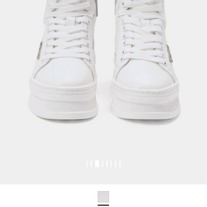 시스템 레더 하이탑 스니커즈