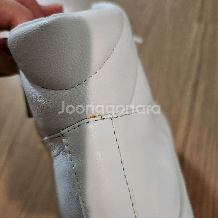 시스템 레더 하이탑 스니커즈--6