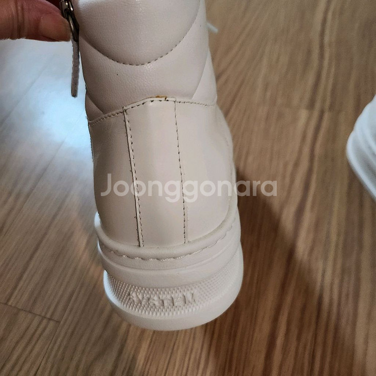 시스템 레더 하이탑 스니커즈--5