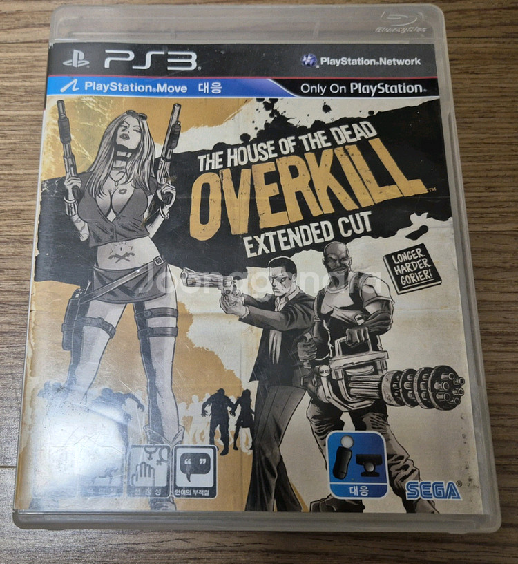 플스3(PS3) 하우스오브더데드오버킬(메뉴얼없음)판매합--0