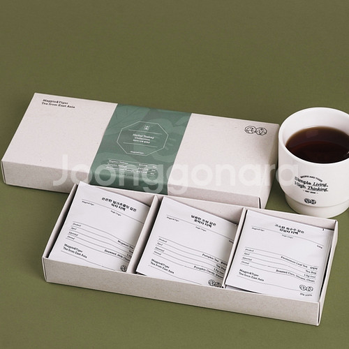 맥파이앤타이거 논카페인 허브차 티백+심플머그 세트--0