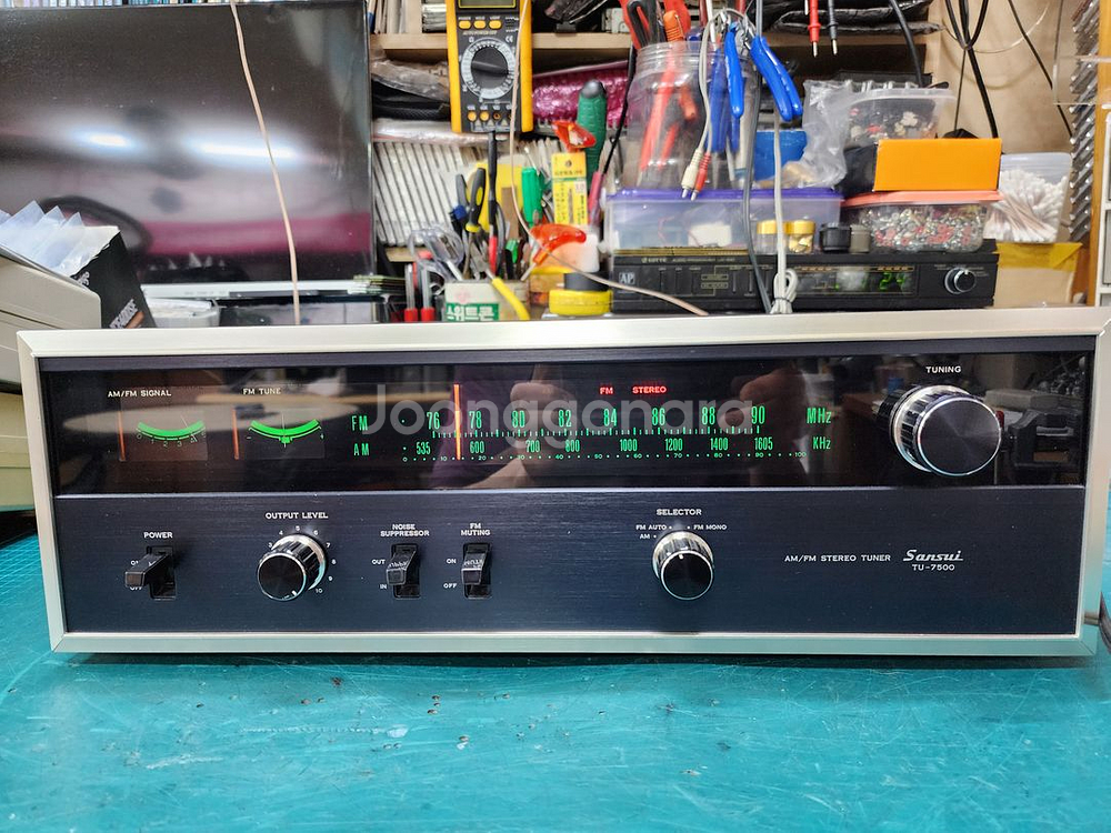 산수이 빈티지 녹턴형튜너 TU-7500 입니다(100V--1
