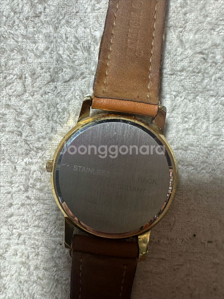 닥스 DG-892 골드톤 로마 인덱스 빈티지 쿼츠 시계--6