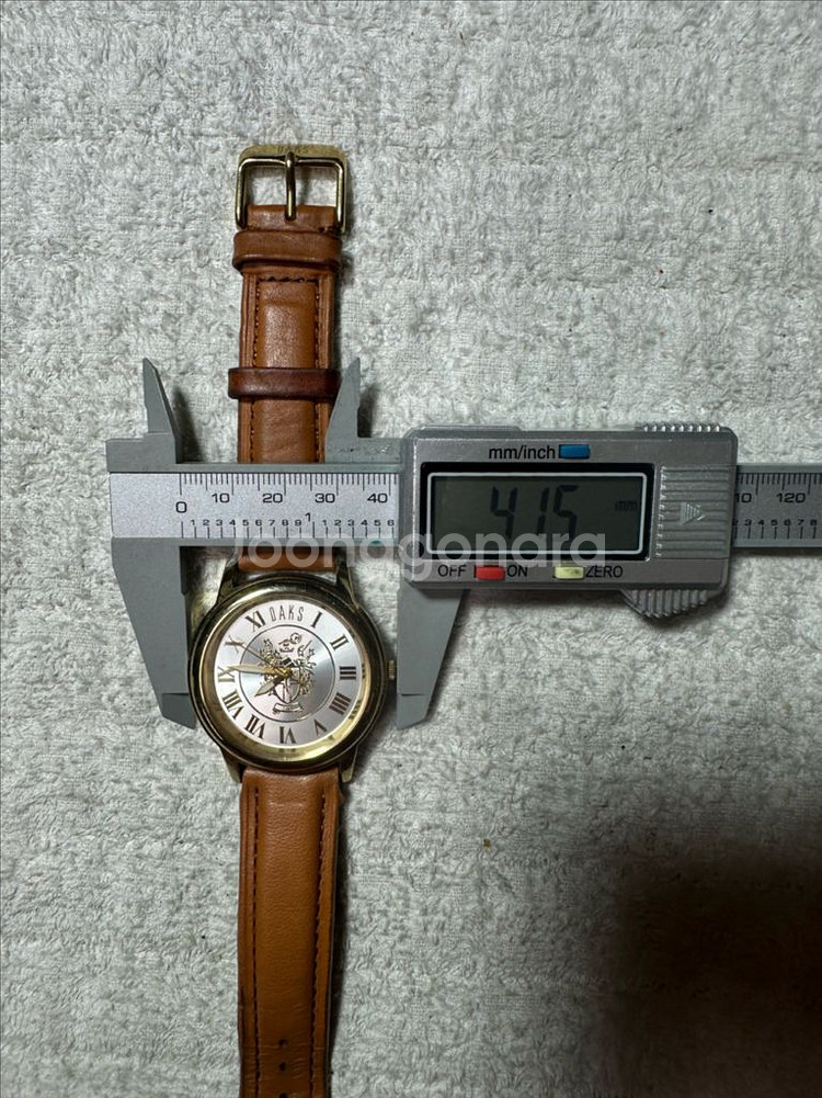 닥스 DG-892 골드톤 로마 인덱스 빈티지 쿼츠 시계--7