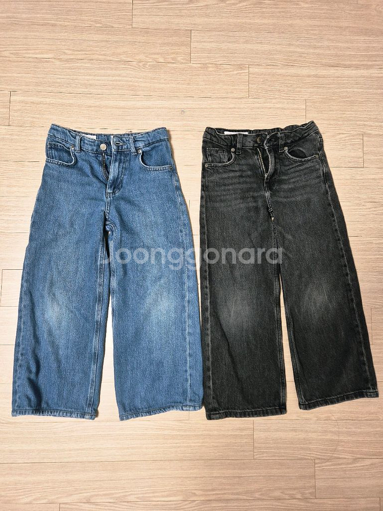 자라 ZARA 중청,흑청 데닝 8,9Y--0
