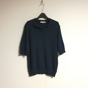 더캐시미어 카라 코튼 썸머 니트 탑 85 사이즈 한섬