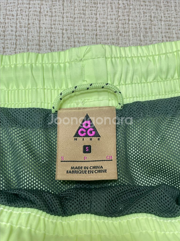 [S] 나이키 acg 우븐쇼츠 그린--2
