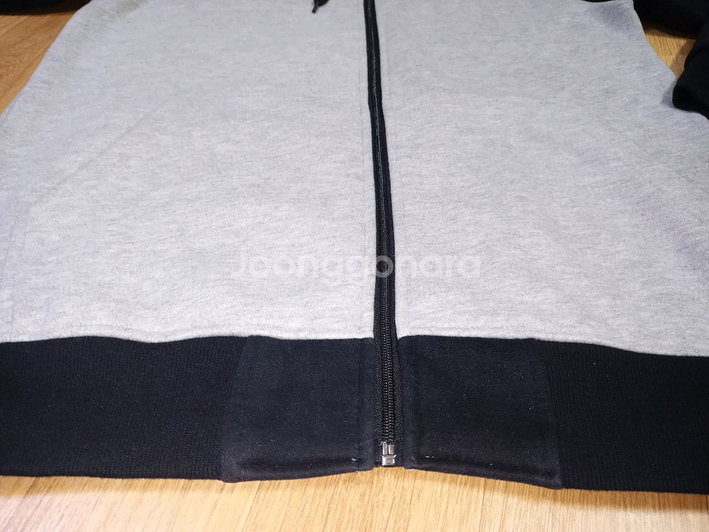 메가폰 기모 후드 집업자켓--6