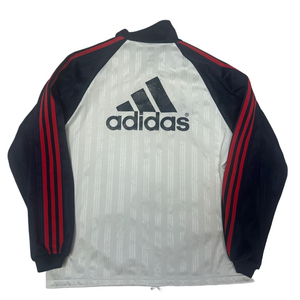 아디다스 올드스쿨 빅로고 스트라이프 화이트트랙탑져지 L