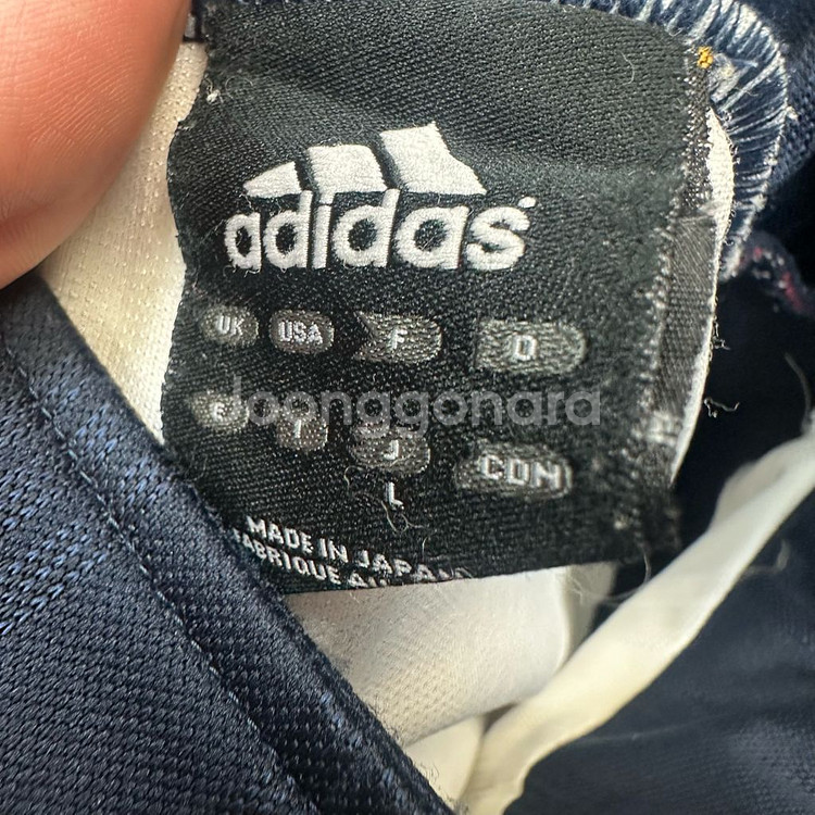 아디다스 올드스쿨 빅로고 스트라이프 화이트트랙탑져지 L--3