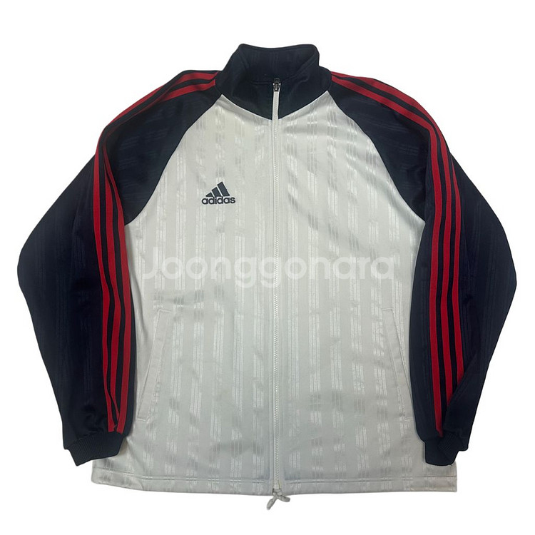 아디다스 올드스쿨 빅로고 스트라이프 화이트트랙탑져지 L--1