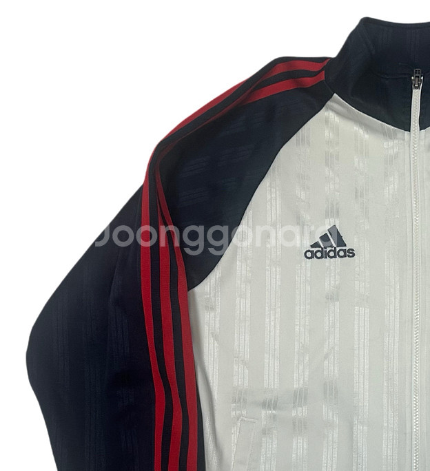 아디다스 올드스쿨 빅로고 스트라이프 화이트트랙탑져지 L--2
