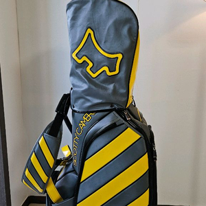 스카티카메론 옐로 커션 스트라이프 투어백