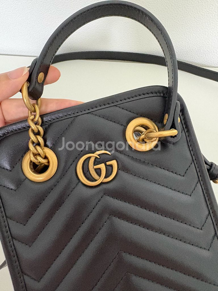 구찌 마몬트 마틀라쎄 미니백--2