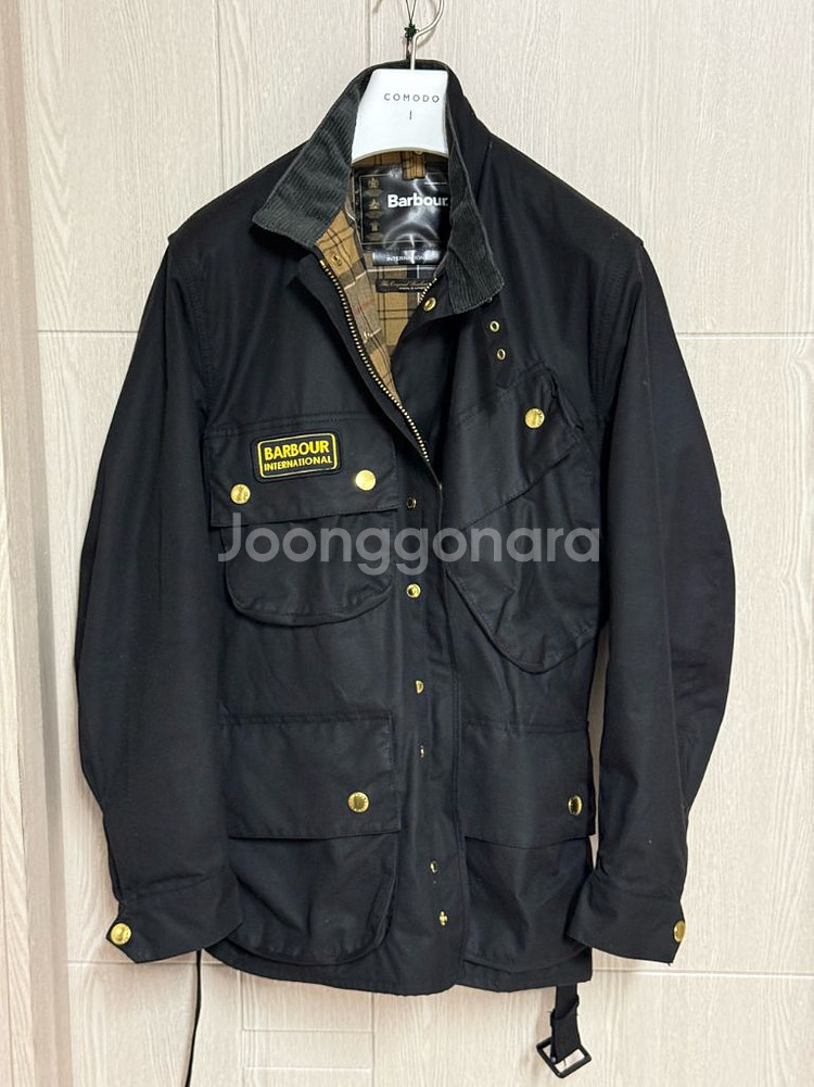 바버 인터내셔널 a7블랙 자켓 38사이즈--0