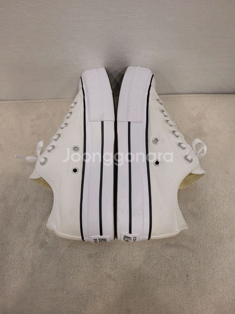 컨버스 척테일러 올스타 리프트 흰색 240mm--4