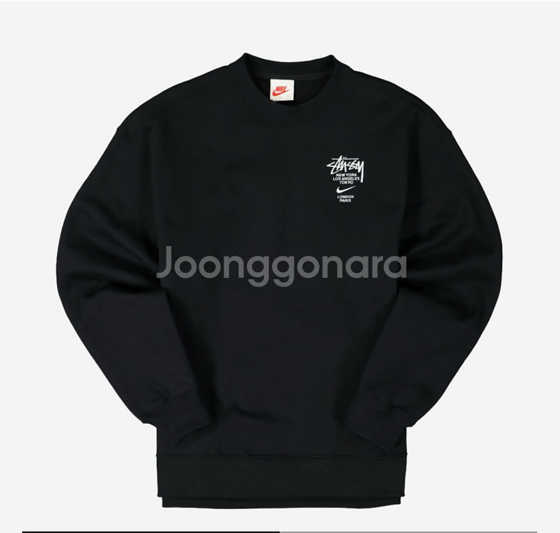 [L]나이키 스투시 나투시 nrg 플리스 크루넥 맨투맨--0