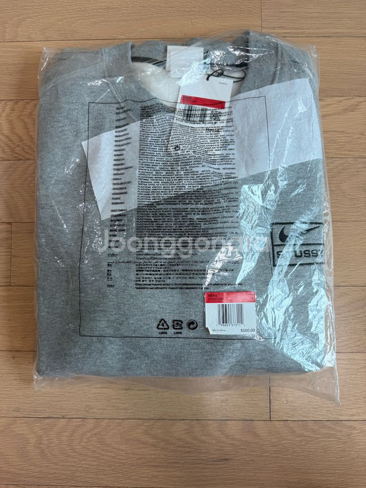 [L]나이키 스투시 나투시 nrg 플리스 크루넥 맨투맨--1