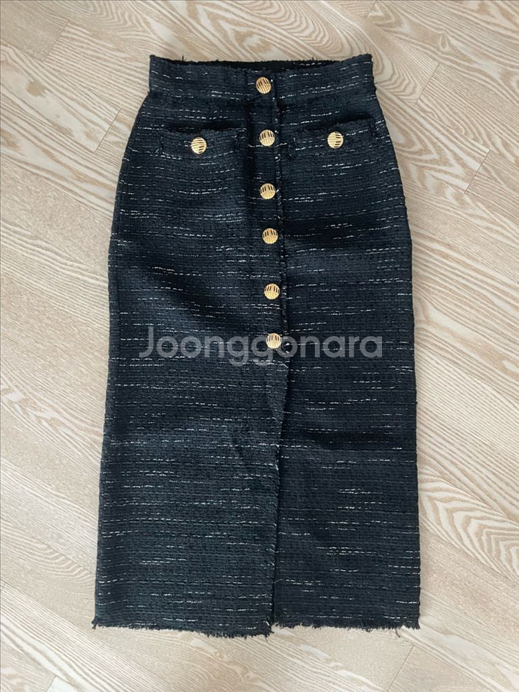 택포) 자라 트위드 롱 스커트--0