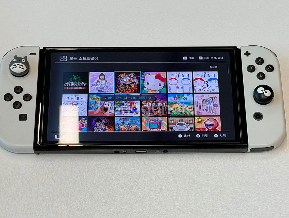 닌텐도 스위치 OLED 화이트 커펌512GB 풀박 판매--2