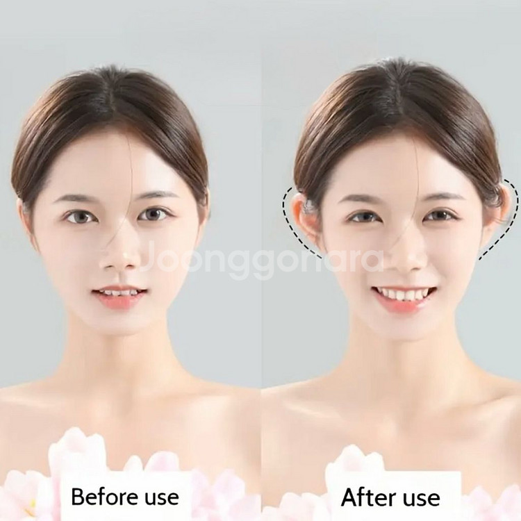 동안얼굴 누운귀 리프팅 스티커 60매--2