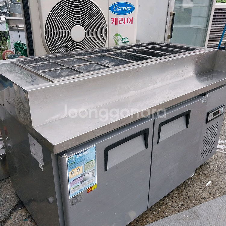 우성 1500 토핑냉장고 16칸 상태최상 반찬냉장고 김--0