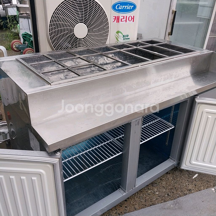 우성 1500 토핑냉장고 16칸 상태최상 반찬냉장고 김--3