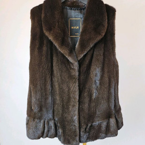 득템찬스 블랙 풀스킨 세미롱밍크베스트