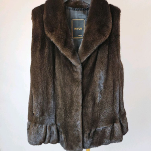 득템찬스 블랙 풀스킨 세미롱밍크베스트