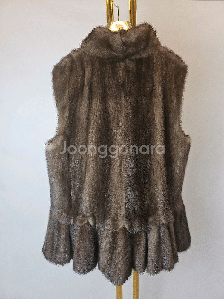 득템찬스 최고급 실버블루 풀스킨 밍크베스트--1