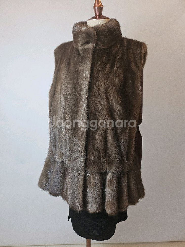 득템찬스 최고급 실버블루 풀스킨 밍크베스트--3