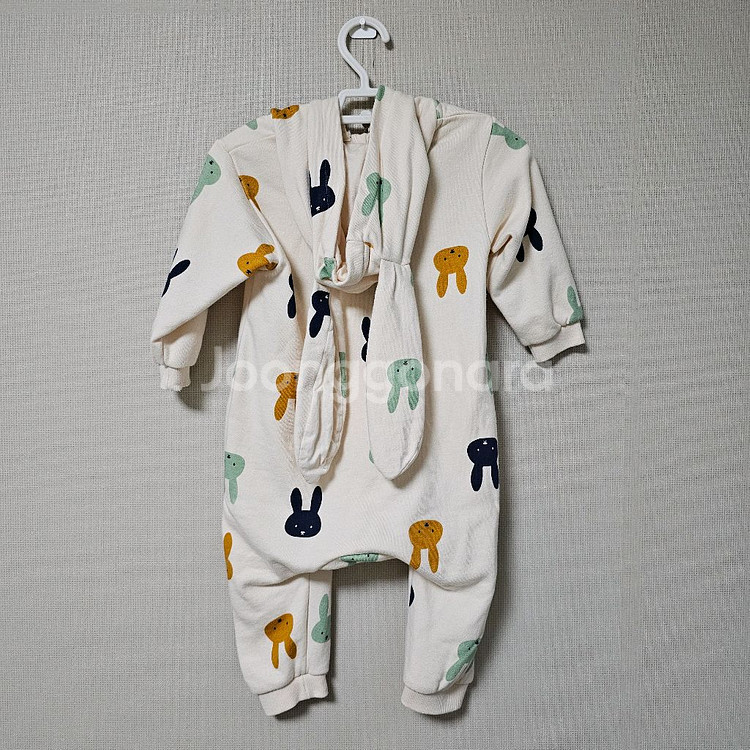 아기옷 리틀두두 토끼 우주복 90--5