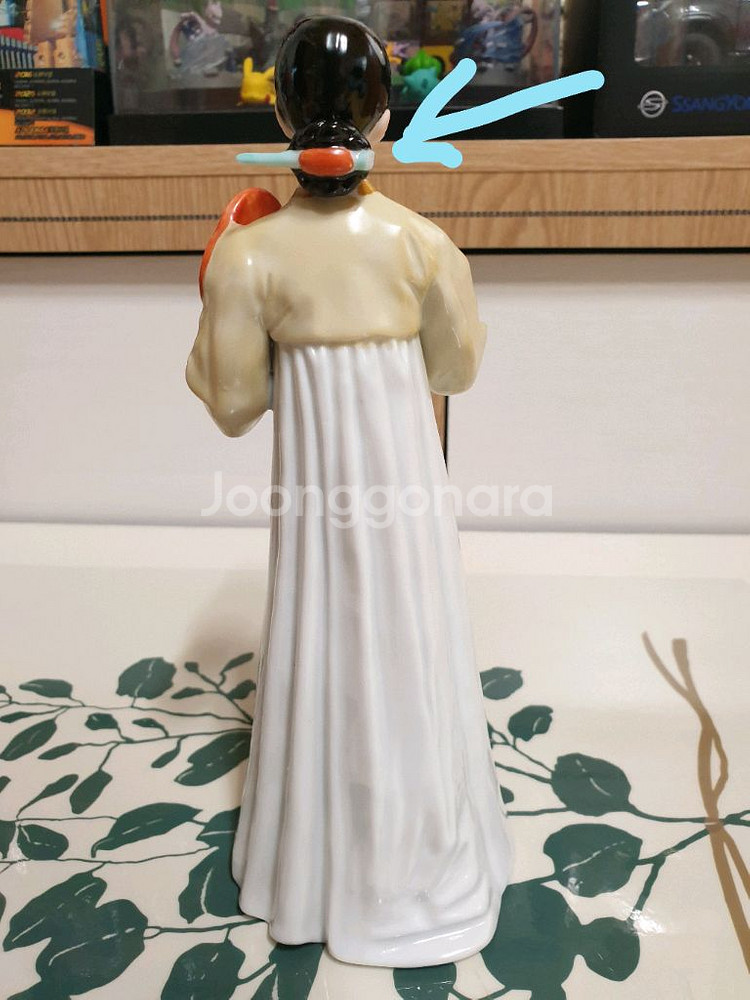 요업개발. 아리랑 부채 피겨린.도자기인형--4