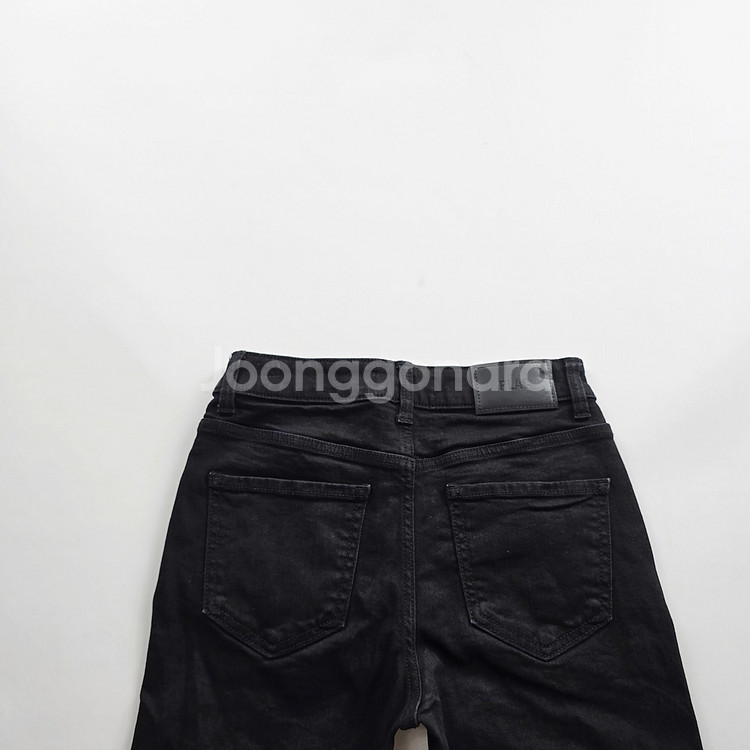 플랙진 청바지 흑청 스판 데님 사이즈25 R2482--2